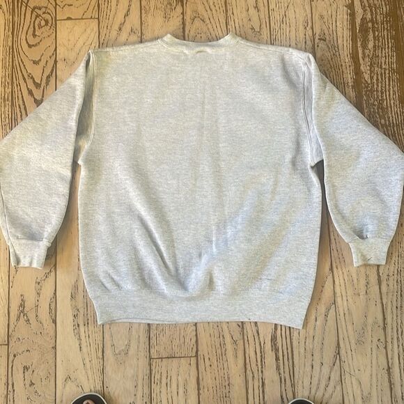 Vintage Wisconsin Badgers Sweatshirt RARE Crewneck Gray Varsity size Large - Picture 3 of 9